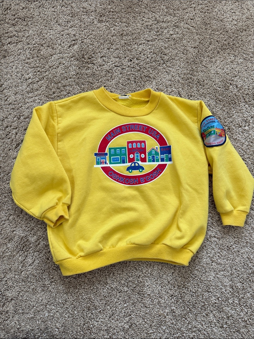 OshKosh B'gosh Yellow 'Main Street USA' Graphic Sweatshirt
